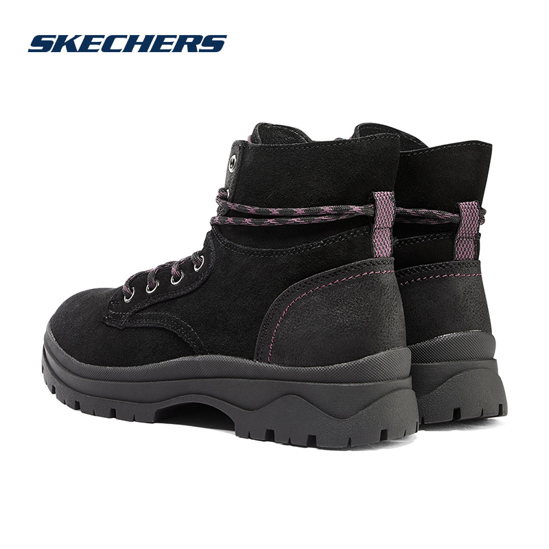 Skechers斯凯奇女鞋2023年秋冬新款马丁靴女增高户外高帮鞋登山鞋