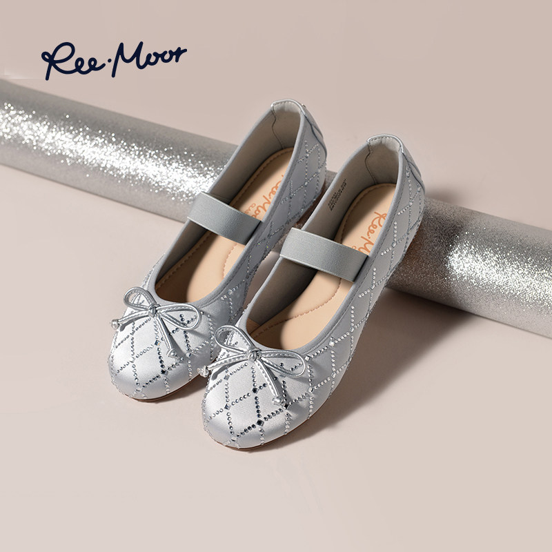 REEMOOR睿慕2026春夏新款水钻蛋卷鞋一脚蹬女鞋圆头浅口单鞋舒适,淘宝优惠券,粉丝福利购,淘宝优惠卷