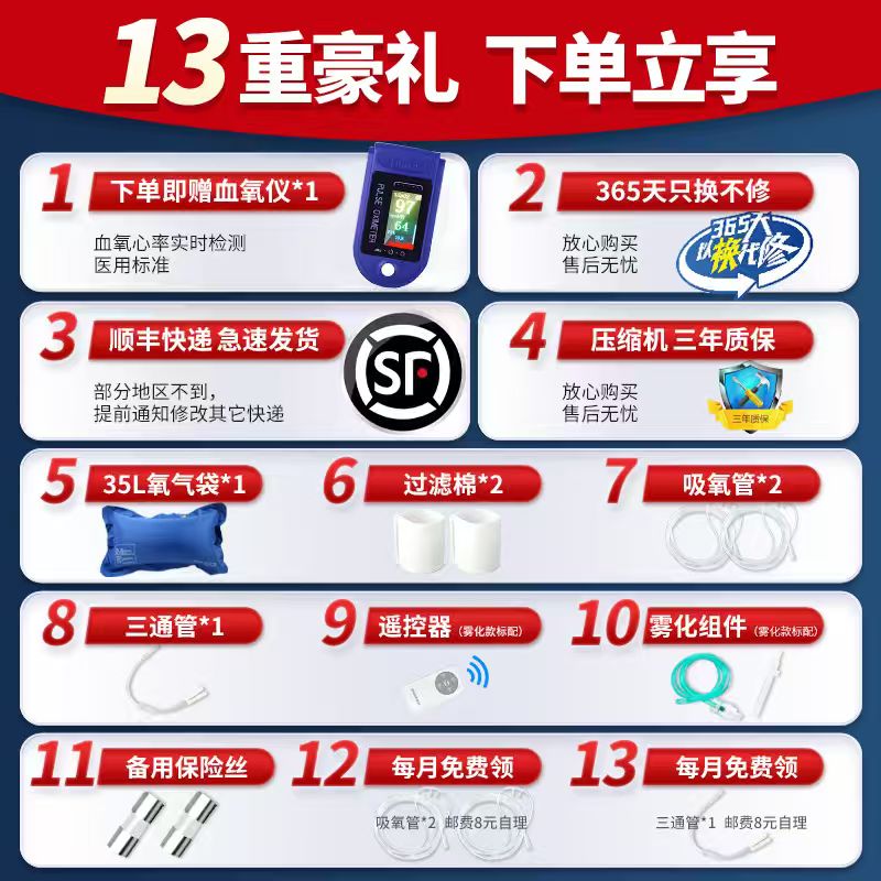 Hospital-style Yuyue oxygen concentrator 5L with adjustable flow rate