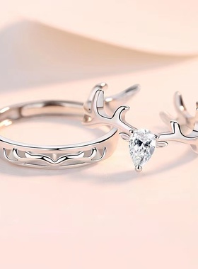 新款戒指情侣款s925小众送女友