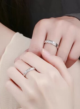 貔貅情侣一对戒指环男女款