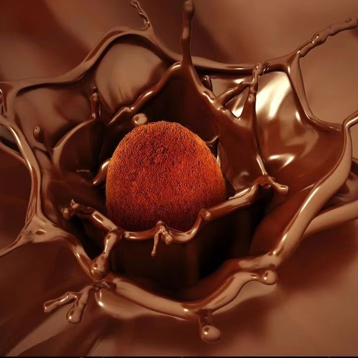 黑松露巧克力夹心纯可可官脂方旗舰店网红爆糖果零食（代可可脂）-图0
