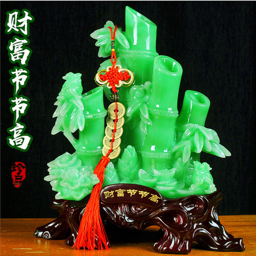 招财竹子摆件节节高落地客厅酒柜玄关办公室工艺装饰品送开业礼品 - 图3