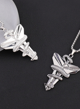 湖人科比黑曼巴吊坠潮嘻哈项链