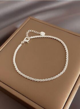 爆款热卖甜美少女风手串简约手链4条装学生闺蜜设计女士手环白色