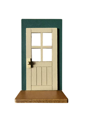 圣诞节简约模型小门迷你家具门饰品摆饰件木制摆饰木质工艺品