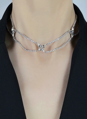 ABYB KVK【乘风破浪3同款】项链女锁骨链梦蝶链条设计感颈链