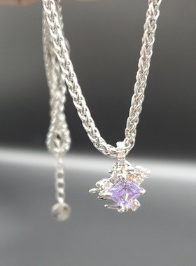 液化甜食宝石系列糖纸锁链项链