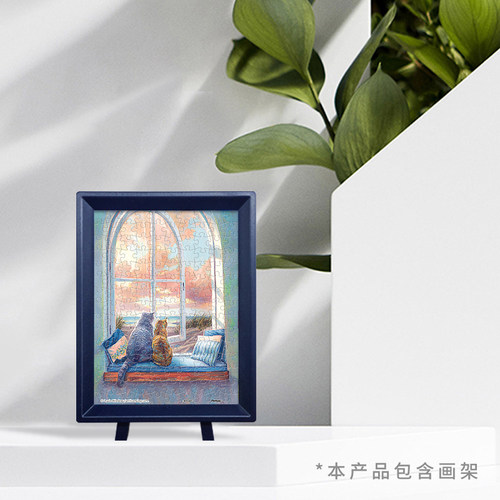 3D-JP迷你拼图150片桌面装饰摆件LucieBilodeau享受窗外风景P1402 - 图1