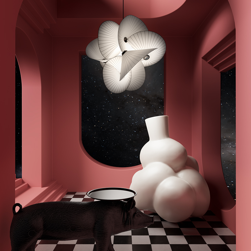 moooi荷兰进口Serpentine Light吊灯卧室餐客厅现代简约装饰灯具 - 图0