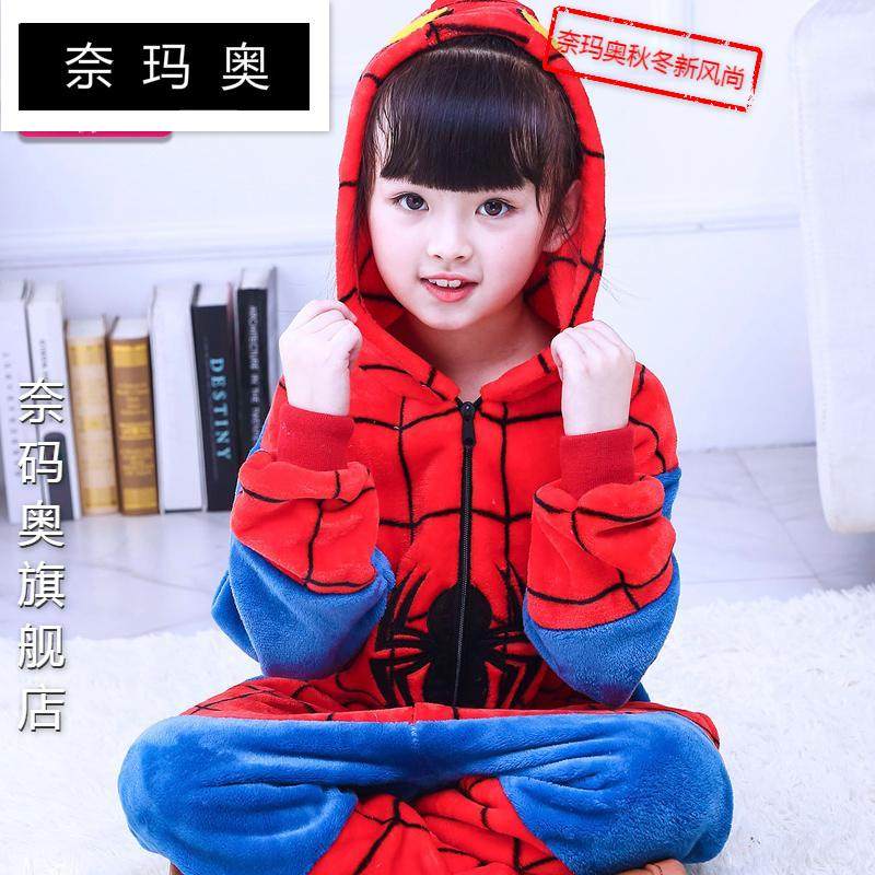 奈玛奥蜘蛛侠连体卡通男女孩睡衣 奈玛奥睡衣/家居服套装