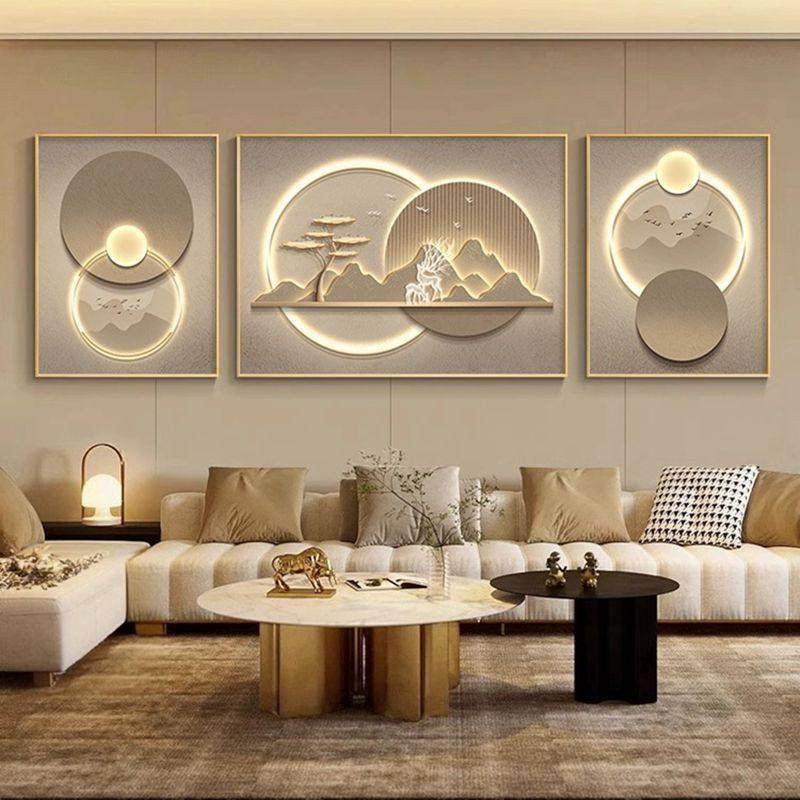 现代轻奢客厅装饰画沙发背景墙壁画山水风景三联画高级感大气挂画,淘宝优惠券,粉丝福利购,淘宝优惠卷