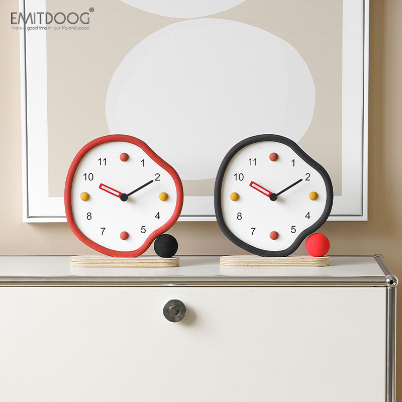 EMITDOOG家居客厅桌面摆件饰品酒柜电视柜玄关装饰品卧室创意座钟,淘宝优惠券,粉丝福利购,淘宝优惠卷