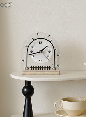 拱形中古风创意时钟装饰摆件