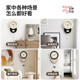 Good-looking fashionable wall clock that saves white walls