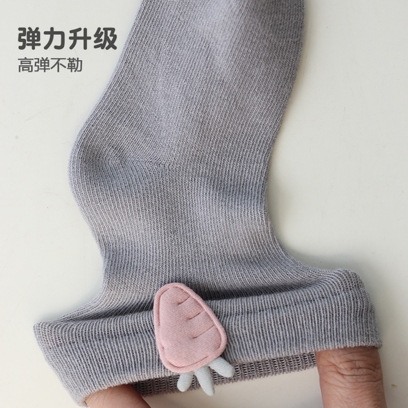 初生婴儿袜子新生婴儿可爱无骨3双装