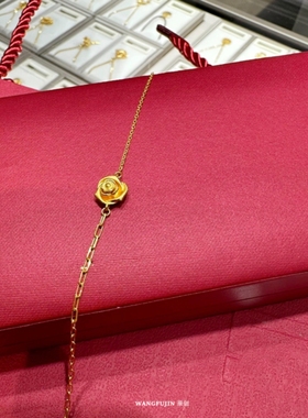 镀黄金色时尚手镯纯银浪漫复古