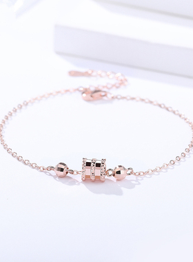 18k金小蛮腰手链女925纯银手镯潮