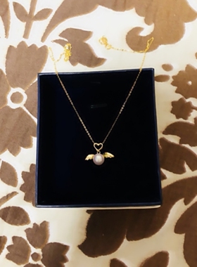 日本akoya珍珠天使项链