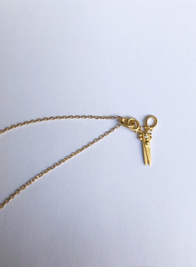 剪掉厄运18K金剪刀项链