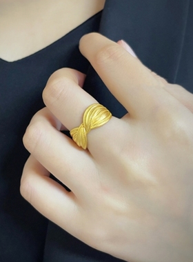 18K.金波斯王子交叉戒指