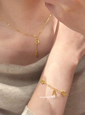 碎碎冰葫芦流苏镂空项链