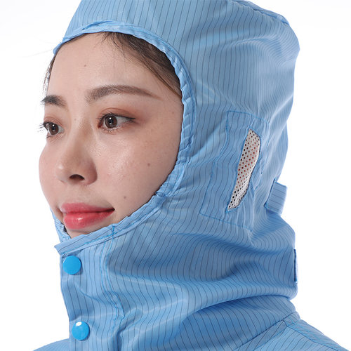 优质防静电分体服连帽男女无尘洁净车间喷漆防护工作服套装带帽 - 图1