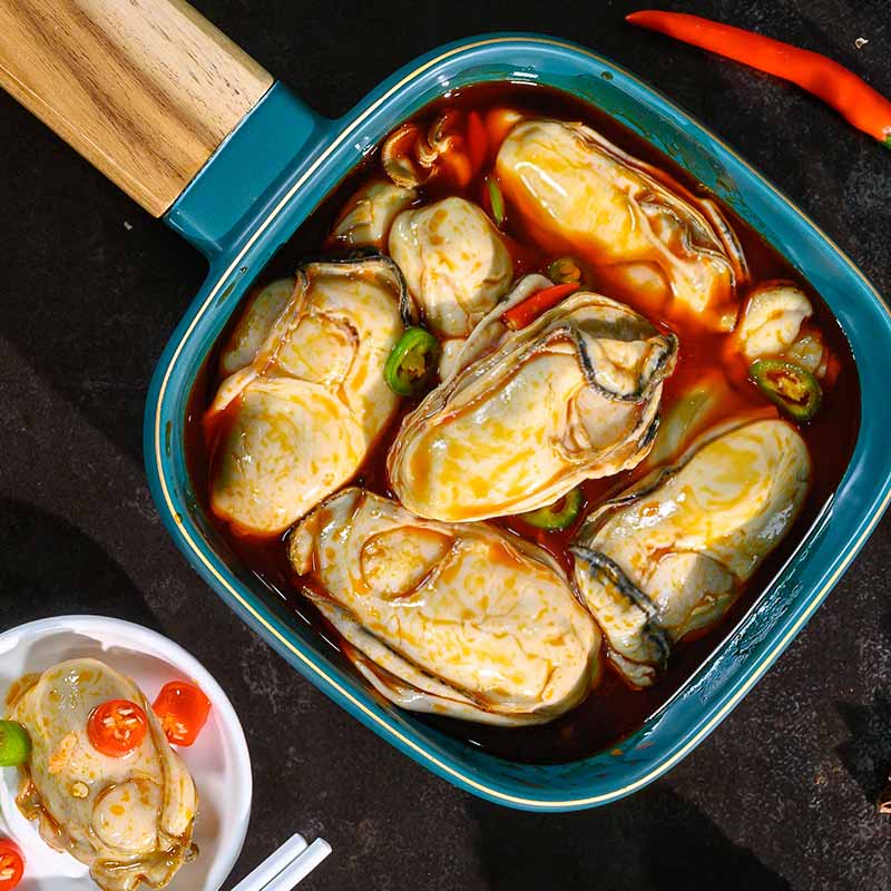 大海纪食生蚝即食非罐头即食生蚝肉麻辣小海鲜熟食非乳山罐装零食-图3