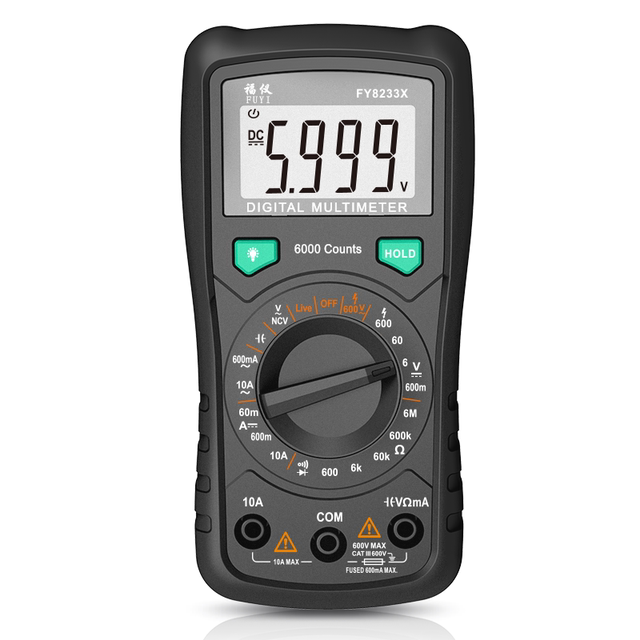 Fuyi Digital Multimeter High Precision Zero-Fire Wire Small