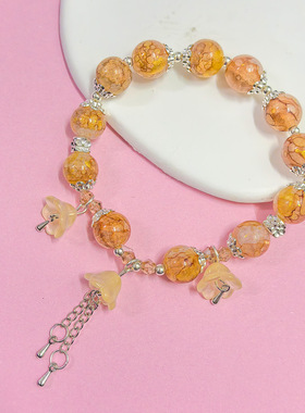 新款国潮仿银流苏手串时尚气质古