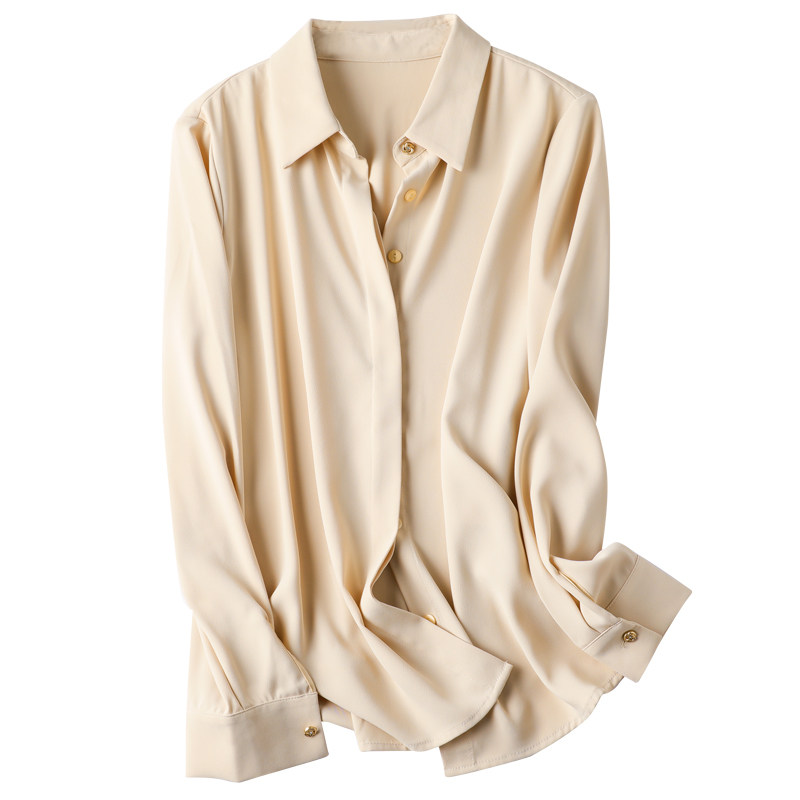 高级感轻奢雪纺衬衫女秋季长袖上衣 缪语女装衬衫