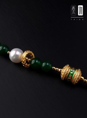 2026新品泰国佛牌炼子新中式美学项炼唐卡挂绳祖母绿玉髓快拆扣毛