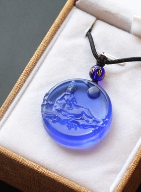 2026厂家直销琉璃关自在菩萨男带吊坠女士礼物佛像挂件项链饰品批