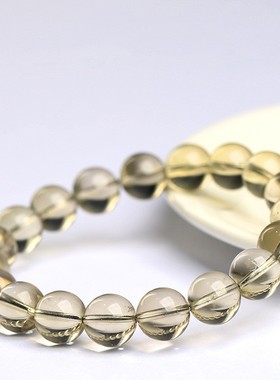 2026鸿初珠宝 天然魔晶宙斯黄水晶手链 茶色魔晶宙斯黄水晶手链