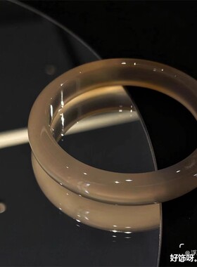 2026天然马料香槟金玛瑙白月光手镯新款爆款玉髓手镯时尚气质百搭