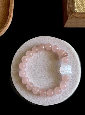 2026小众珐琅彩女生白色醒狮颜值手串森系手饰民族风水晶手串ins