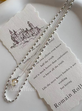 小米珠法式简约珍珠双层项链