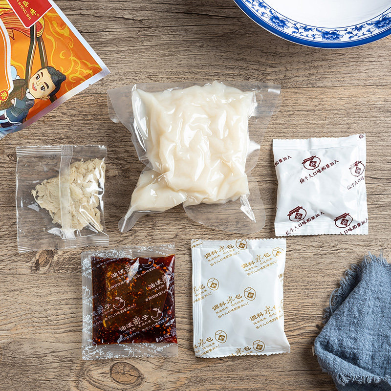 陕西特产宝鸡岐山擀面皮西安凉皮310g*6袋真空包装陕西凉皮包邮,淘宝优惠券,粉丝福利购,淘宝优惠卷