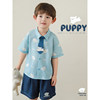 Youyou boys summer new cartoon cotton short-sleeved shirt casual loose denim shorts children's trendy and cool children's clothing