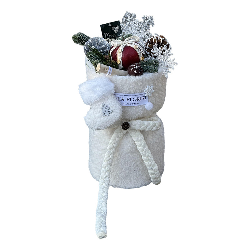 【圣诞节新品】芯苼 毛绒苹果布料 节日平安果精致包花布花艺资材,淘宝优惠券,粉丝福利购,淘宝优惠卷