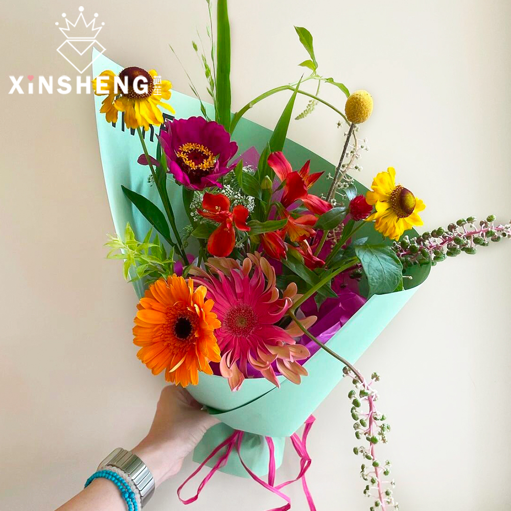 芯苼 硬挺加厚牛皮纸鲜花束包花纸资材手工花艺diy礼物包装纸材料