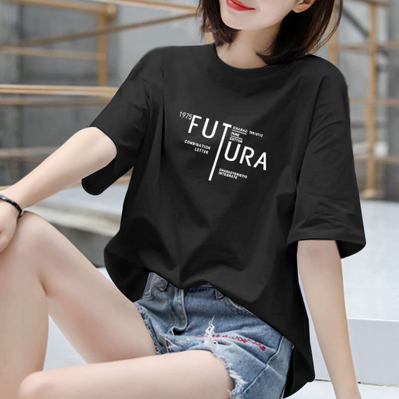 韩国白色短袖宽松春夏新款2022 t恤 haadidT恤