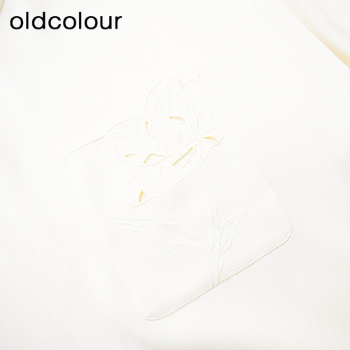 oldcolour欧珂夏季纯色简约休闲百搭通勤短袖套头衫女BR280126A1 - 图2