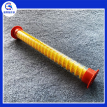 Manufacturer PETG material packaging pipe transparent PC packaging pipe English 5 s game spiral timer round pipe