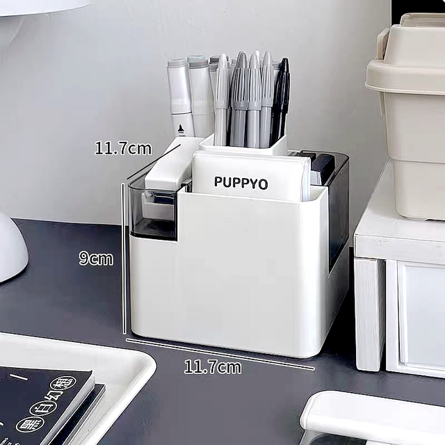 Multi-grid hanging pen holder simple desktop storage box desk stationery debris sorting box dormitory student storage rack