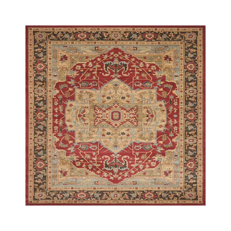 Square rug moroccan ethnic bedroom study