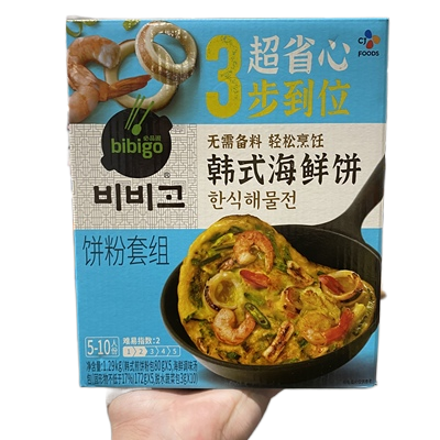 Costco代购BIBIGO必品阁韩式海鲜饼258g*5份韩国料理即食早餐馅饼 - 图2