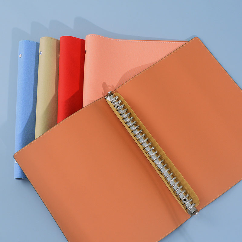 B5软皮活页本外壳A4封皮26孔30孔可拆卸单独活页夹柔软笔记本军绿 - 图2