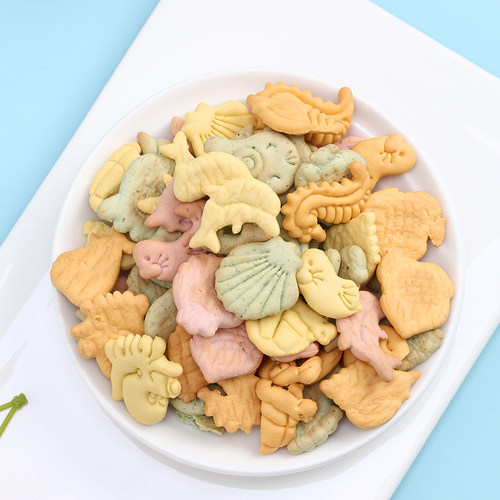 功夫小鸭叶酸饼干儿童趣味果蔬字母数字动物造型小饼干健康零嘴脆 - 图1