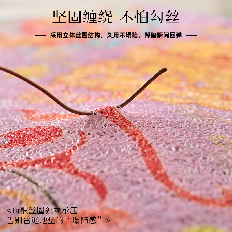 命运好好玩汤镇玮老师推荐紫气东来财禄地毯招财好运防滑地垫,淘宝优惠券,粉丝福利购,淘宝优惠卷